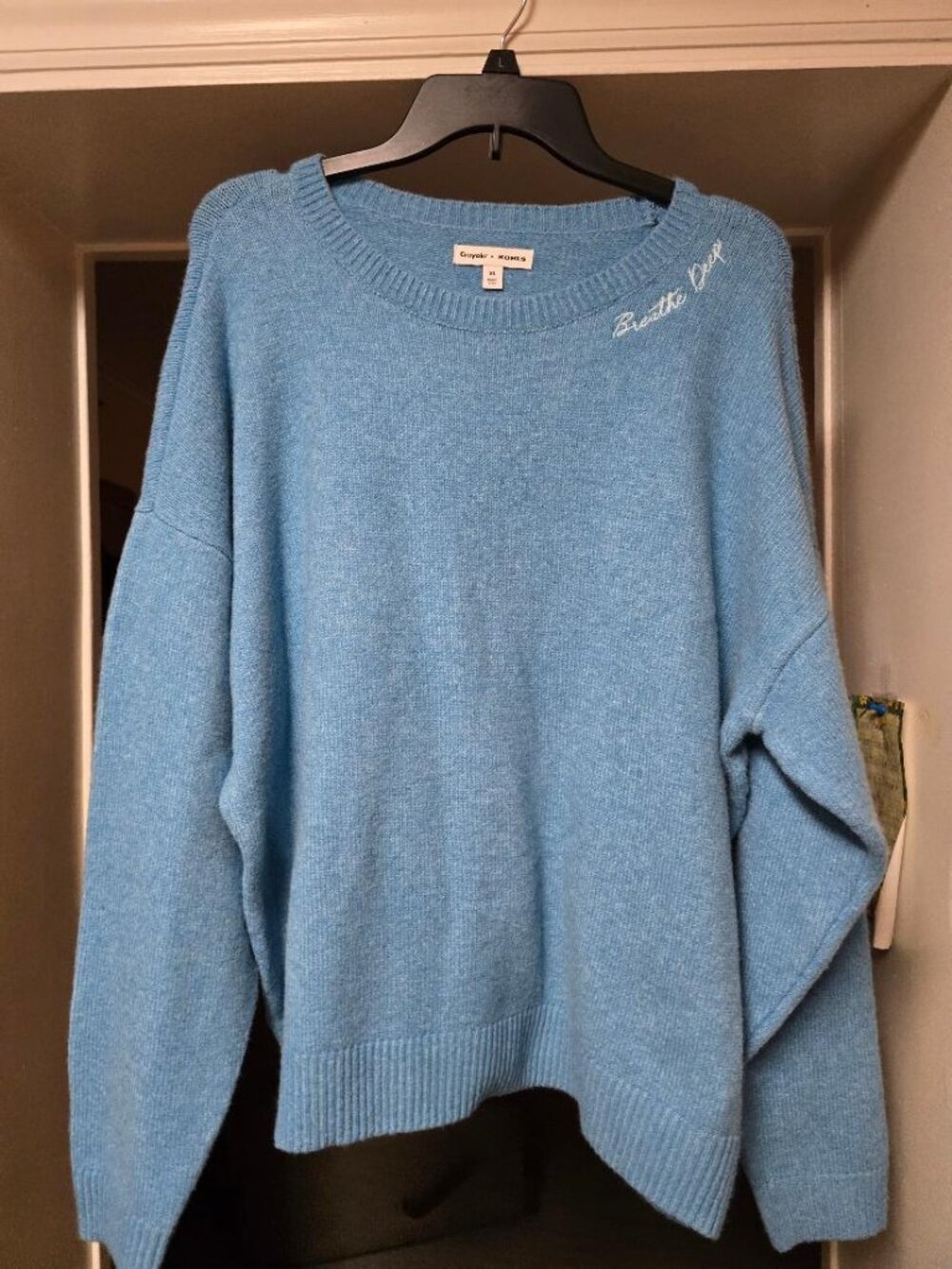 Women's Blue Sweater - Crayola x Kohls - Size XL New w/o Tags